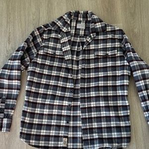 Jachs Plaid Knit Flannel Shirt